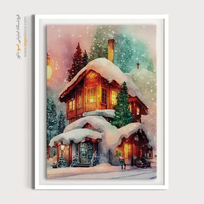 تابلو طرح آبرنگی - اسپو دکور