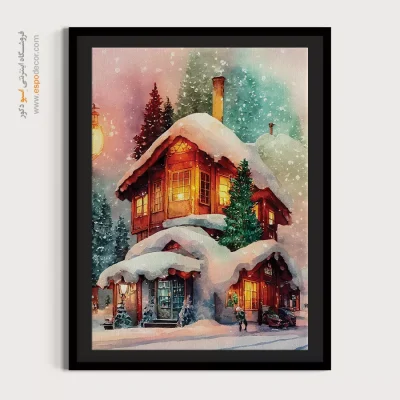 تابلو طرح آبرنگی - اسپو دکور