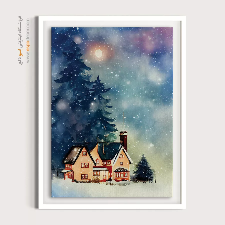 تابلو طرح آبرنگی - اسپو دکور