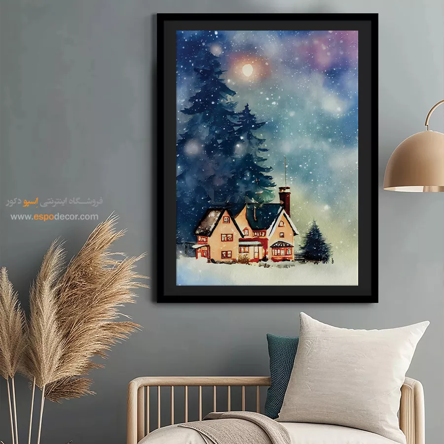 تابلو طرح آبرنگی - اسپو دکور