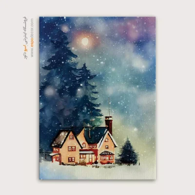 تابلو طرح آبرنگی - اسپو دکور