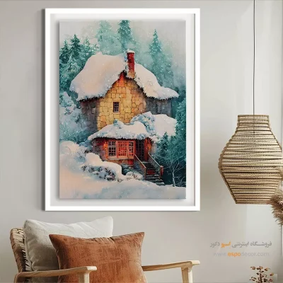 تابلو طرح آبرنگی - اسپو دکور