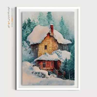 تابلو طرح آبرنگی - اسپو دکور