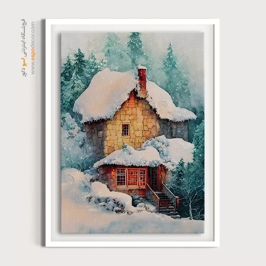 تابلو طرح آبرنگی - اسپو دکور