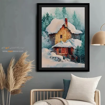 تابلو طرح آبرنگی - اسپو دکور