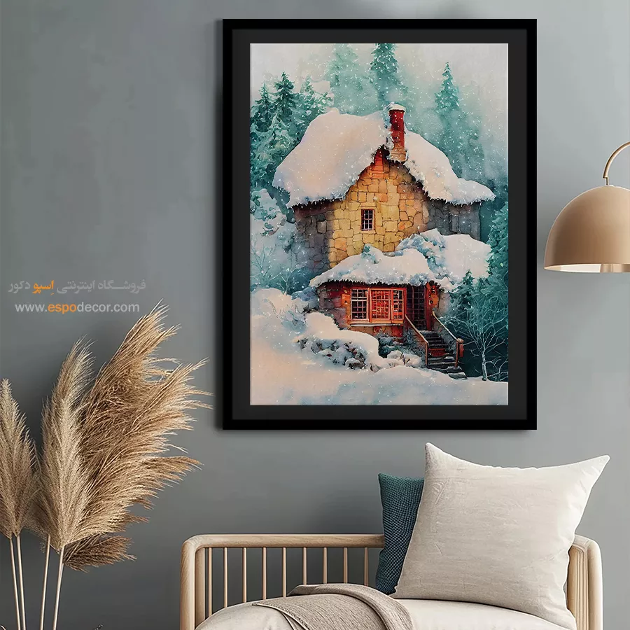 تابلو طرح آبرنگی - اسپو دکور