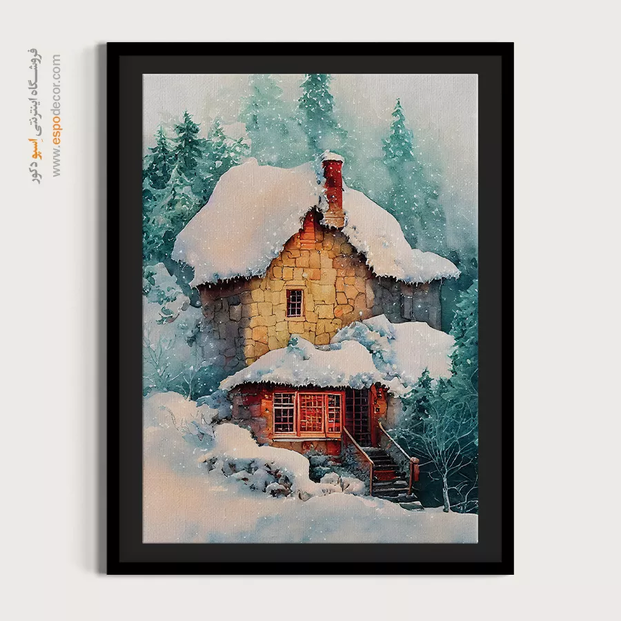 تابلو طرح آبرنگی - اسپو دکور