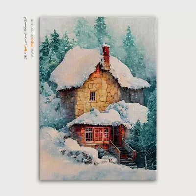 تابلو طرح آبرنگی - اسپو دکور