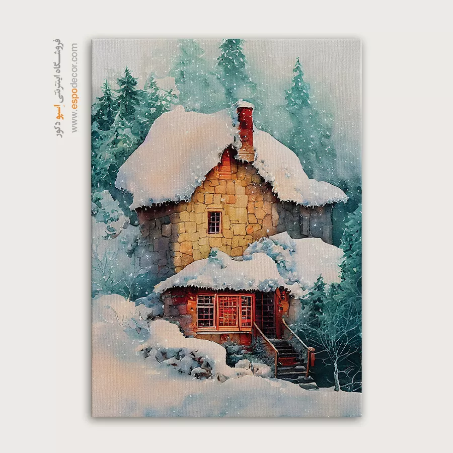 تابلو طرح آبرنگی - اسپو دکور