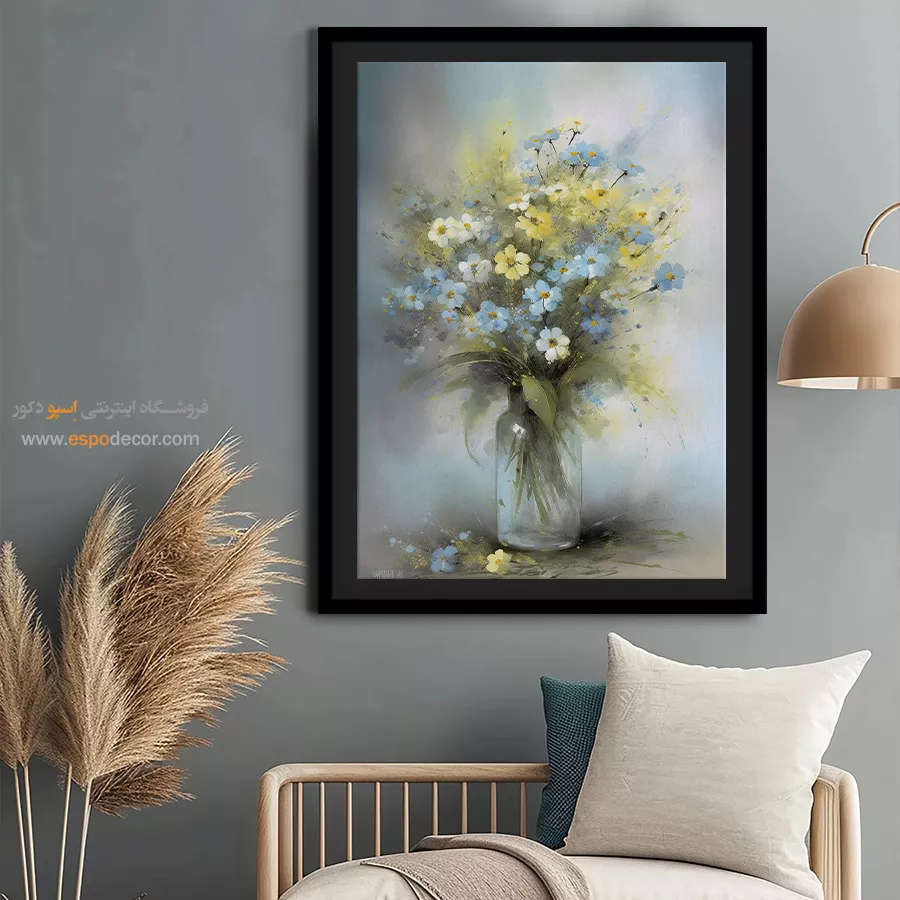 تابلو طرح آبرنگی - اسپو دکور