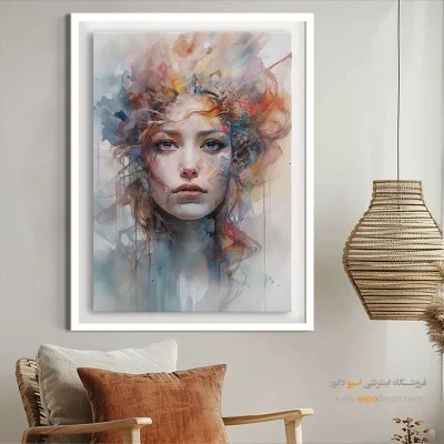 تابلو طرح آبرنگی - اسپو دکور