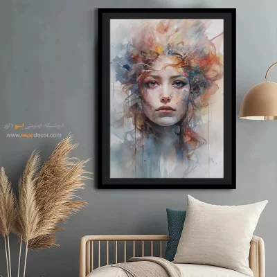 تابلو طرح آبرنگی - اسپو دکور