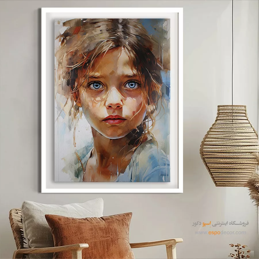 تابلو طرح آبرنگی - اسپو دکور