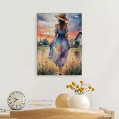 تابلو طرح آبرنگی - اسپو دکور