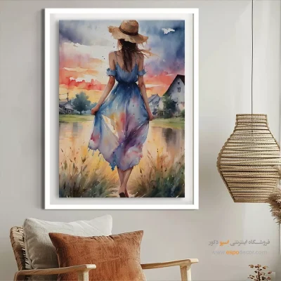 تابلو طرح آبرنگی - اسپو دکور