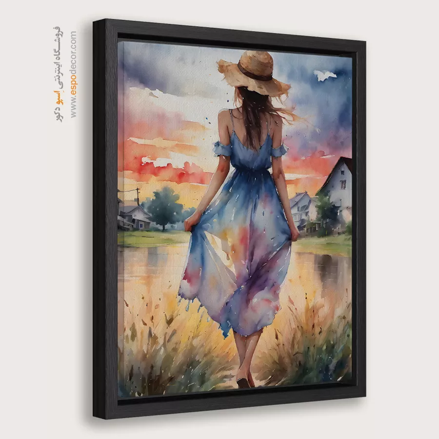 تابلو طرح آبرنگی - اسپو دکور