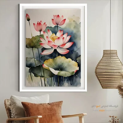 تابلو طرح آبرنگی - اسپو دکور