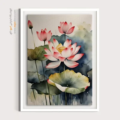 تابلو طرح آبرنگی - اسپو دکور