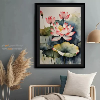 تابلو طرح آبرنگی - اسپو دکور