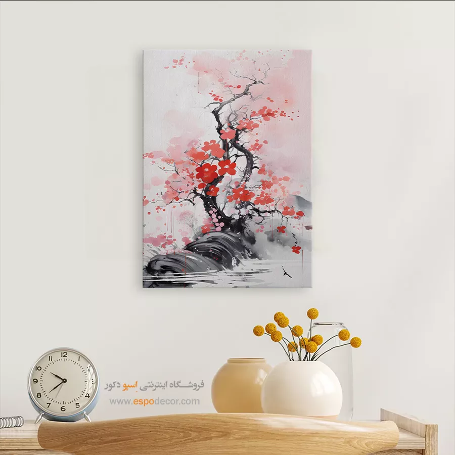 تابلو طرح آبرنگی - اسپو دکور