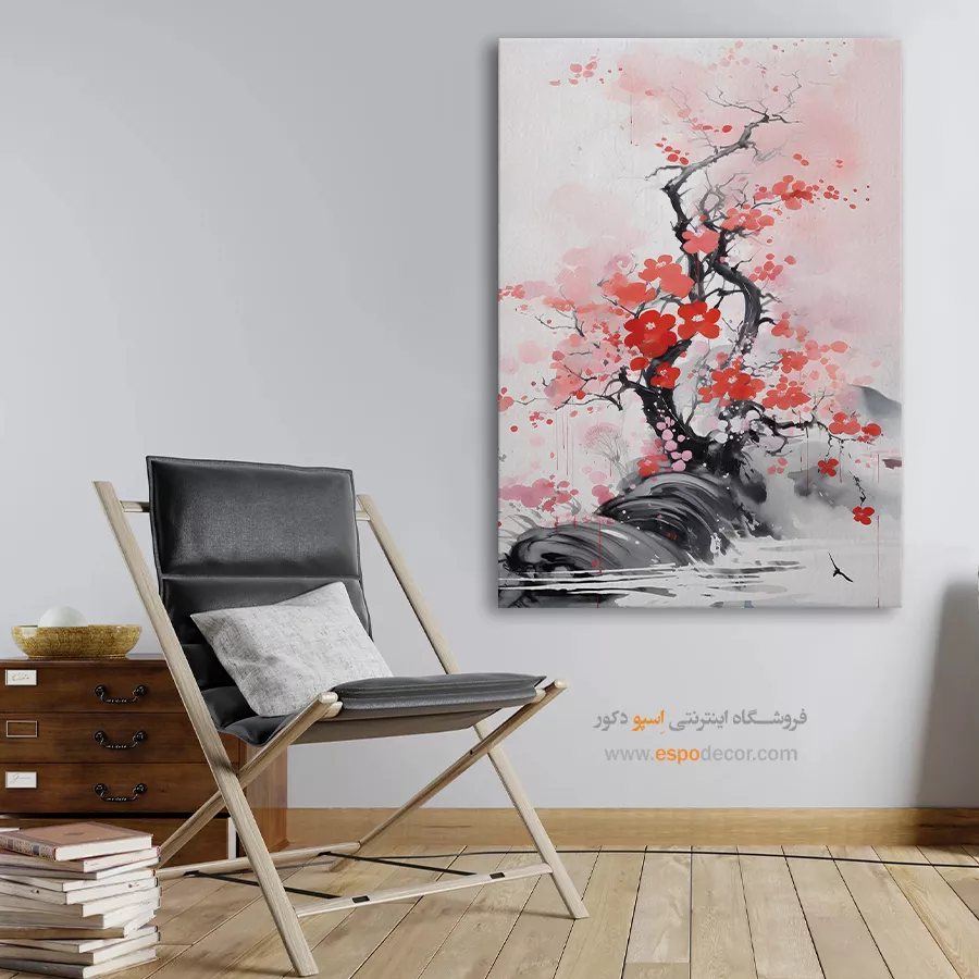 تابلو طرح آبرنگی - اسپو دکور