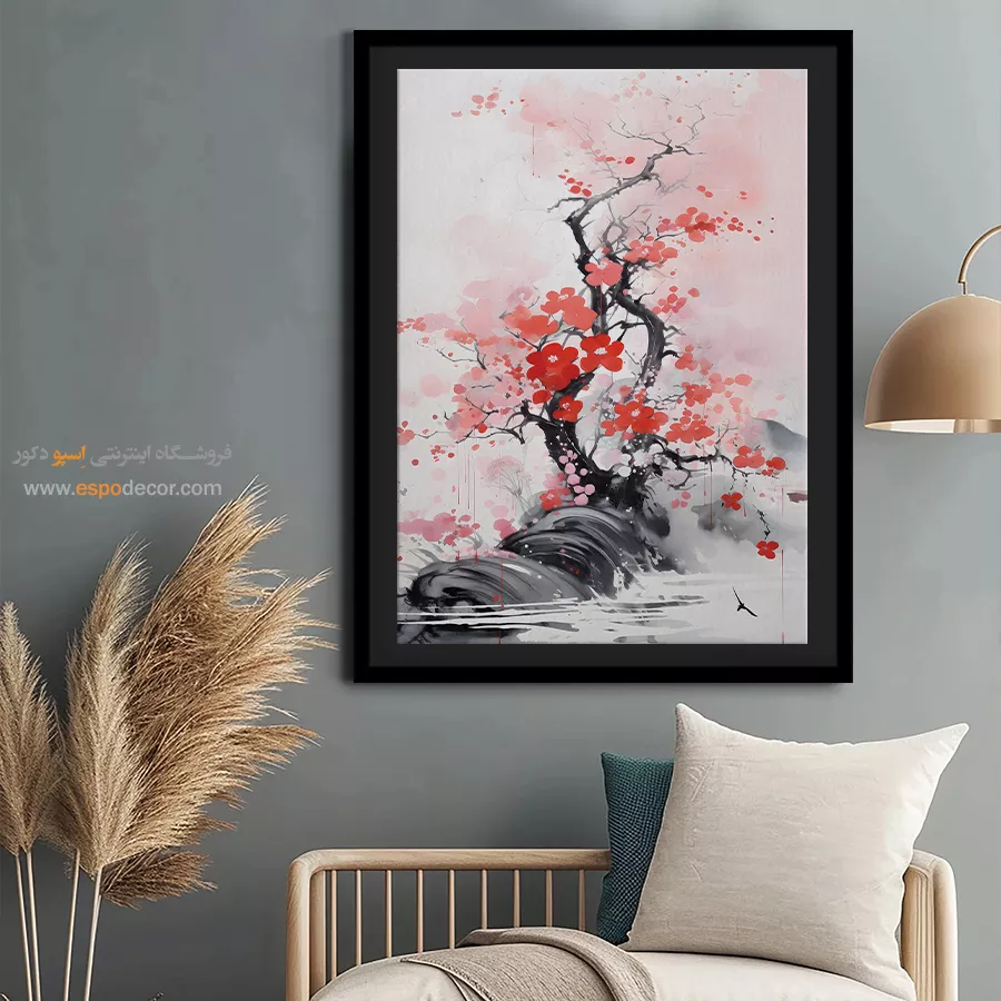 تابلو طرح آبرنگی - اسپو دکور