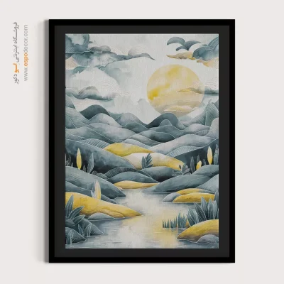 تابلو طرح آبرنگی - اسپو دکور