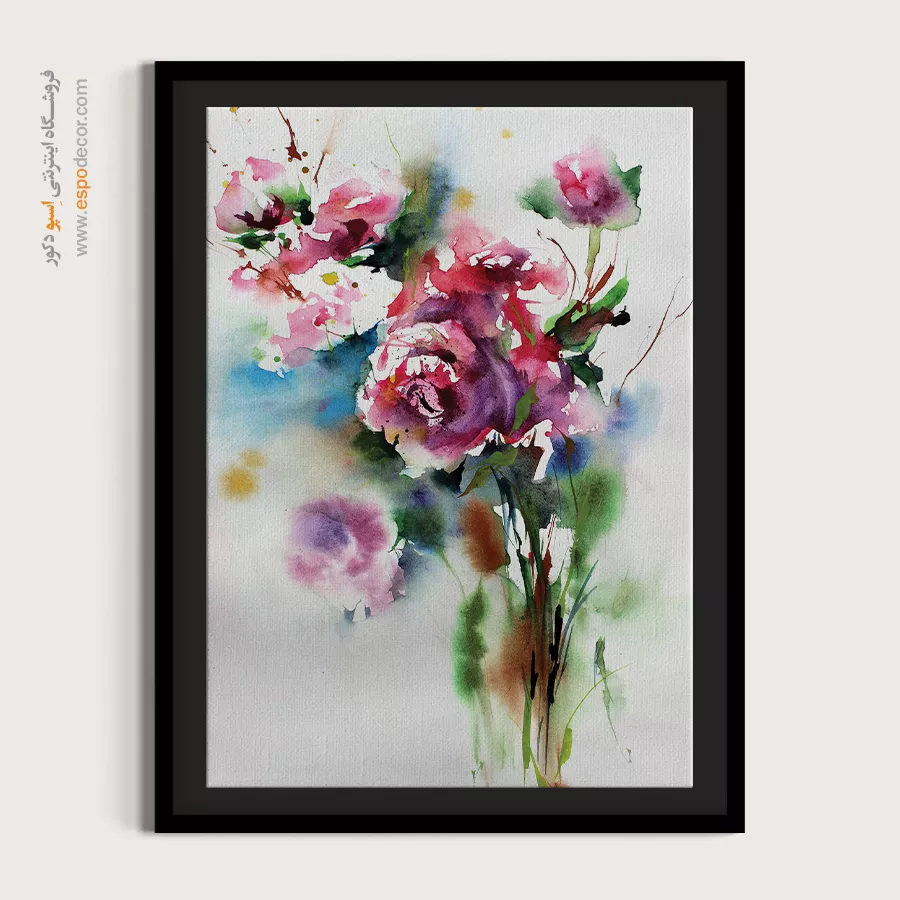 تابلو طرح آبرنگی - اسپو دکور