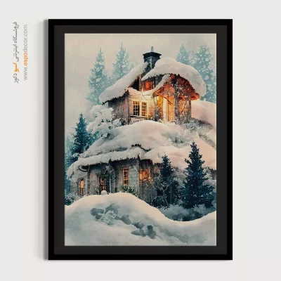 تابلو طرح آبرنگی - اسپو دکور