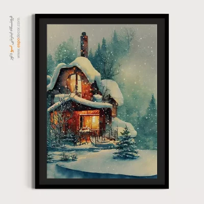 تابلو طرح آبرنگی - اسپو دکور