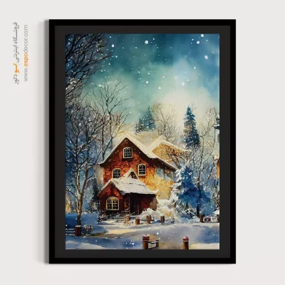 تابلو طرح آبرنگی - اسپو دکور