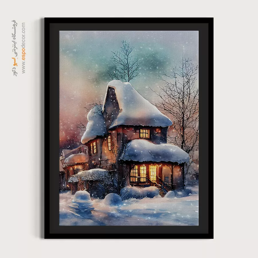 تابلو طرح آبرنگی - اسپو دکور