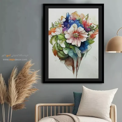 تابلو طرح آبرنگی - اسپو دکور
