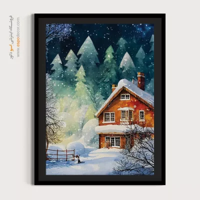 تابلو طرح آبرنگی - اسپو دکور