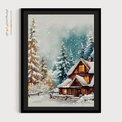 تابلو طرح آبرنگی - اسپو دکور