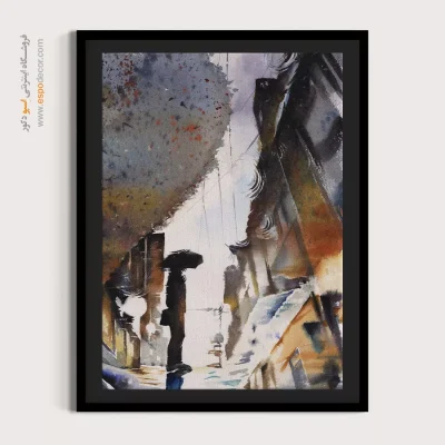 تابلو طرح آبرنگی - اسپو دکور