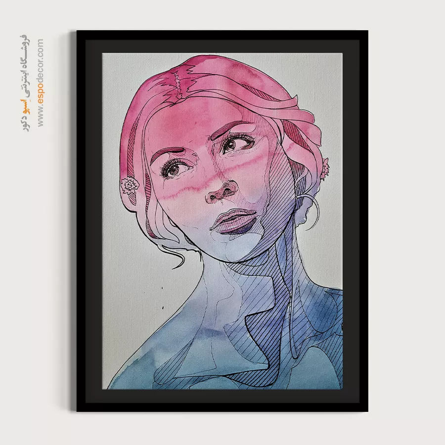 تابلو طرح آبرنگی - اسپو دکور