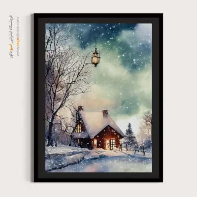 تابلو طرح آبرنگی - اسپو دکور