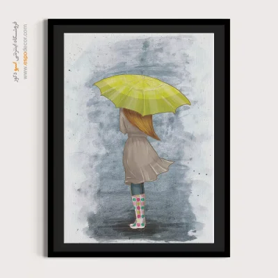 تابلو طرح آبرنگی - اسپو دکور