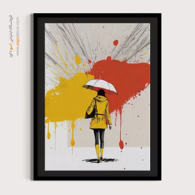 تابلو طرح آبرنگی - اسپو دکور