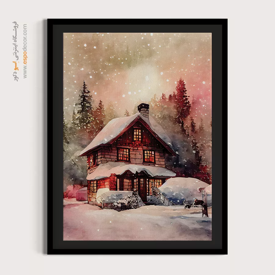 تابلو طرح آبرنگی - اسپو دکور