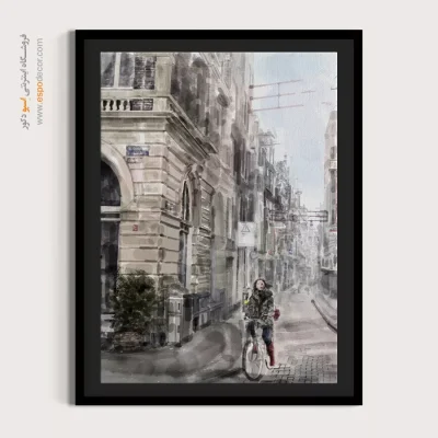 تابلو طرح آبرنگی - اسپو دکور