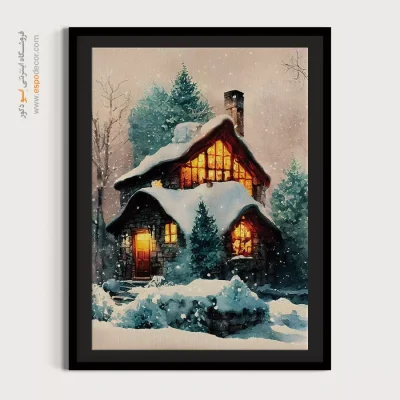 تابلو طرح آبرنگی - اسپو دکور