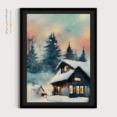 تابلو طرح آبرنگی - اسپو دکور