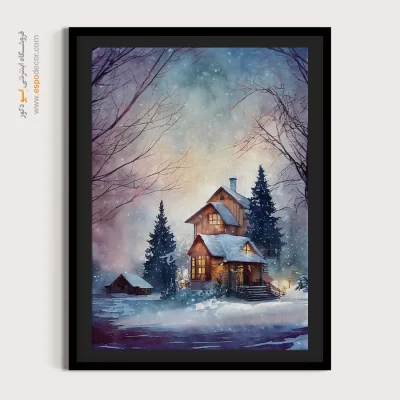 تابلو طرح آبرنگی - اسپو دکور