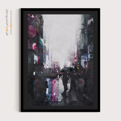 تابلو طرح آبرنگی - اسپو دکور