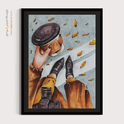 تابلو طرح آبرنگی - اسپو دکور