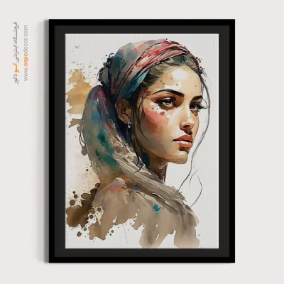 تابلو طرح آبرنگی - اسپو دکور