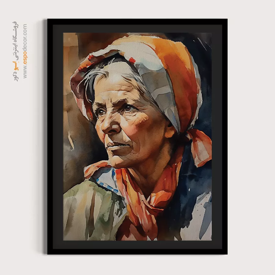 تابلو طرح آبرنگی - اسپو دکور