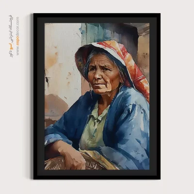 تابلو طرح آبرنگی - اسپو دکور